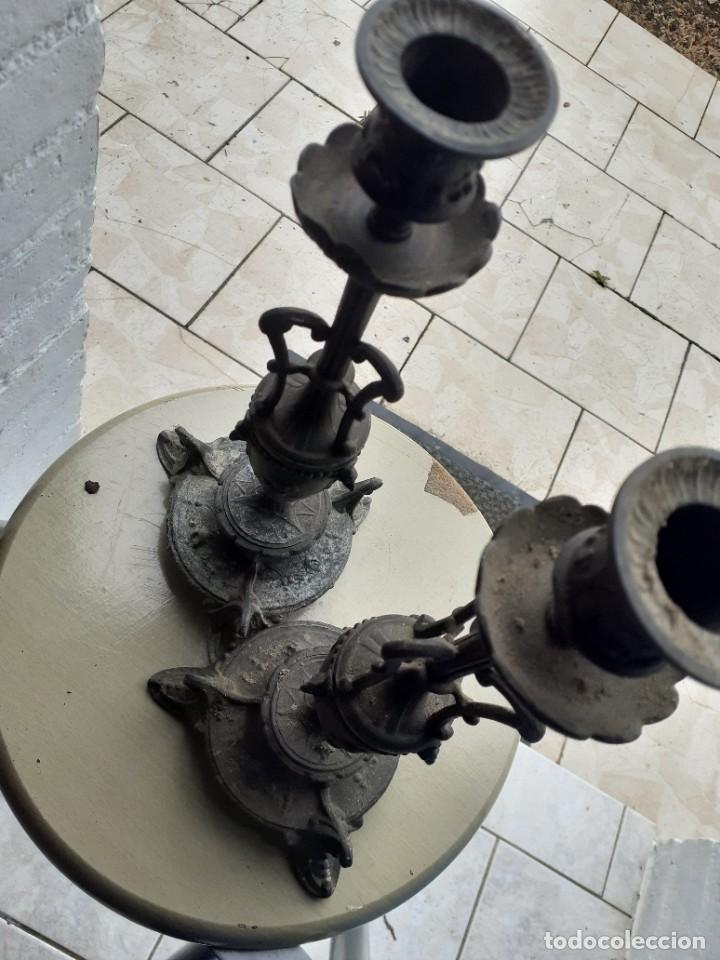 Antig&uuml;edades: Candelabros siglo XIX - Foto 2
