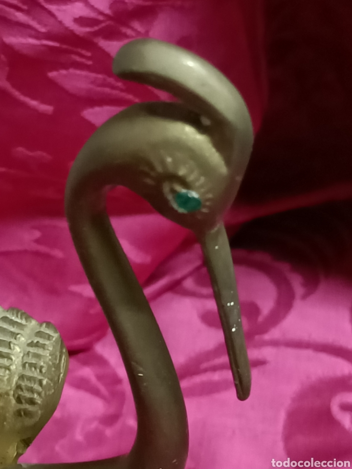 Antig&uuml;edades: Grulla de bronce. 25 cms - Foto 2