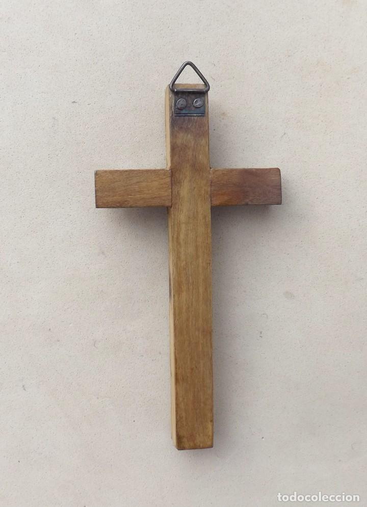 Antig&uuml;edades: CRUZ DE JERUSALEN DE MADERA Y NACAR - Foto 3