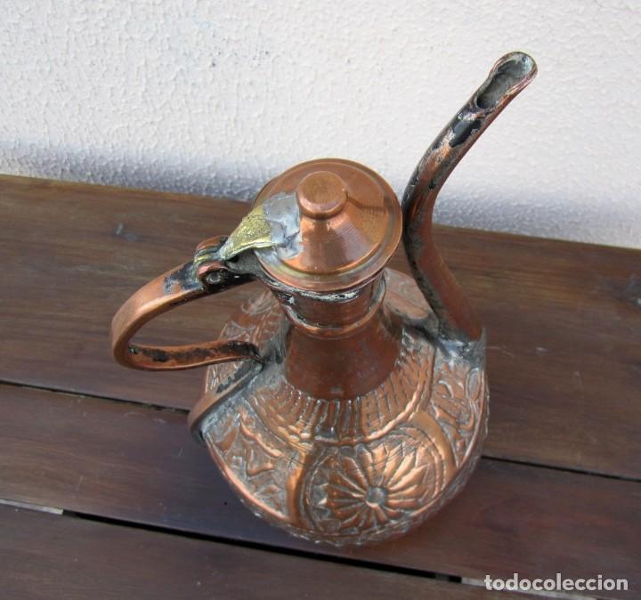 Antig&uuml;edades: Tetera de cobre, repujado SXIX - Foto 7