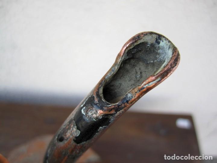 Antig&uuml;edades: Tetera de cobre, repujado SXIX - Foto 8