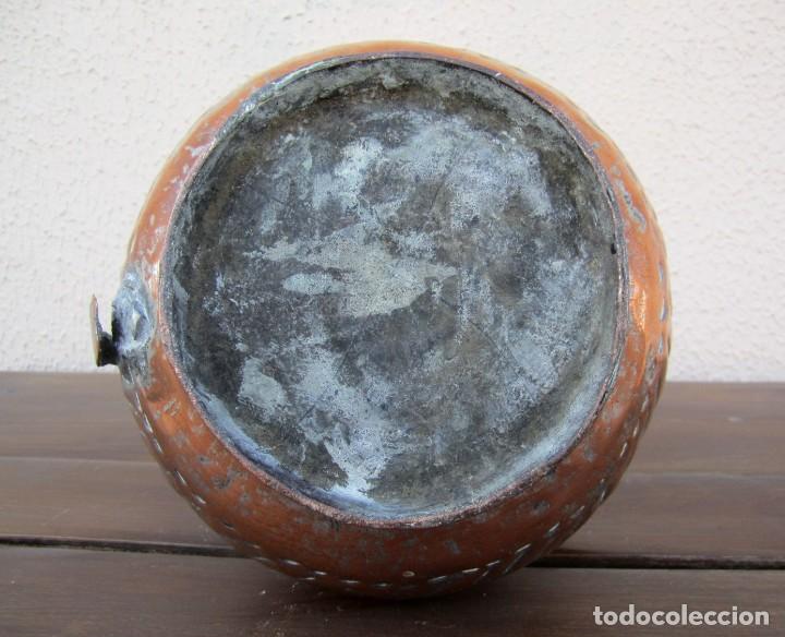 Antig&uuml;edades: Tetera de cobre, repujado SXIX - Foto 9