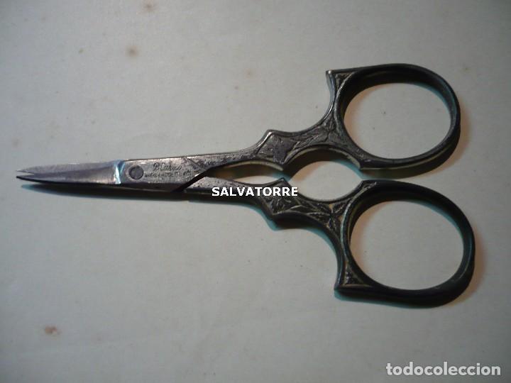 Antiquit&eacute;s: ANTIGUAS TIJERAS COSTURA BLANCO.BLASCO. VALLADOLID.MEDIDAS EN FOTOS.DIFICILES.TIJERITAS