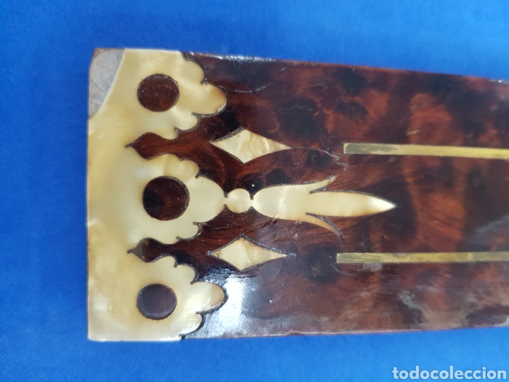 Antig&uuml;edades: Crucifijo de madera y Nacar - Foto 3