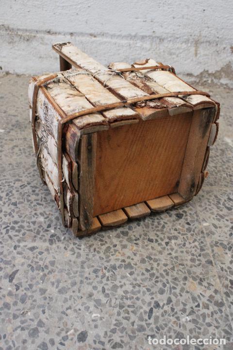 Antig&uuml;edades: cesta jardinera rustica de madera - Foto 2