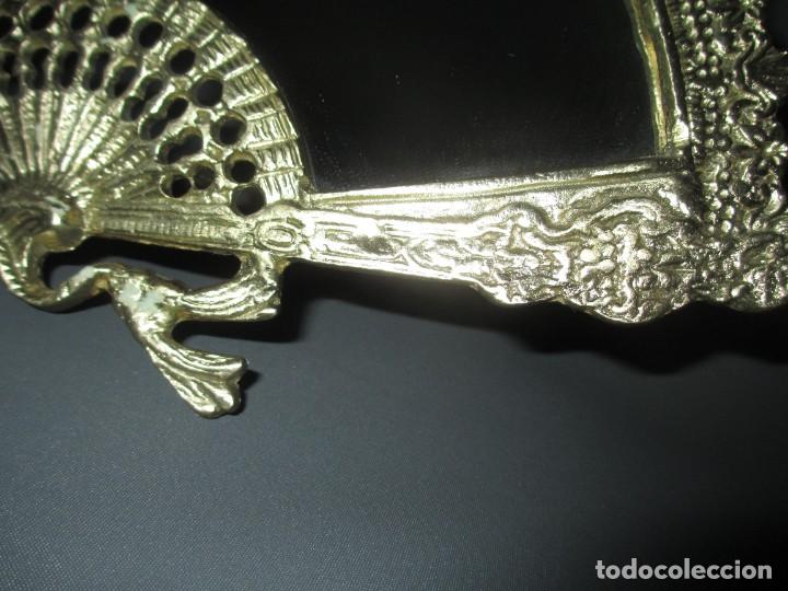 Antig&uuml;edades: ESPEJO ABANICO DE BRONCE - Foto 3
