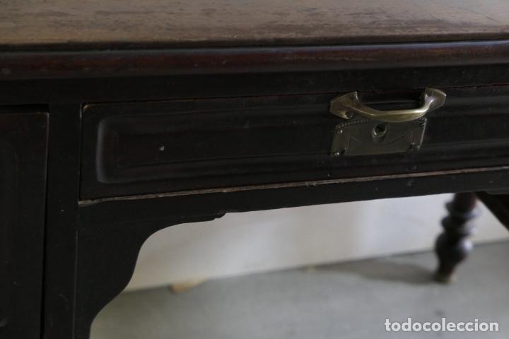 Antig&uuml;edades: Antiguo escritorio de la ditada. Madera caoba - Foto 13