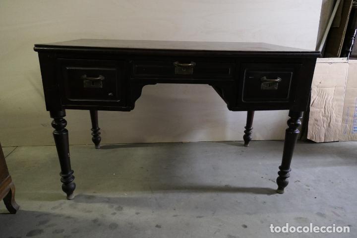 Antig&uuml;edades: Antiguo escritorio de la ditada. Madera caoba - Foto 17