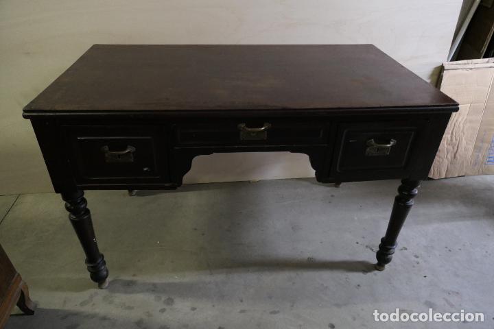 Antig&uuml;edades: Antiguo escritorio de la ditada. Madera caoba - Foto 18