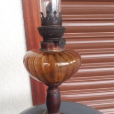 Antigüedades: LAMPARA DE PETROLEO COMPLETA, QUINQUE. Lote 279467213
