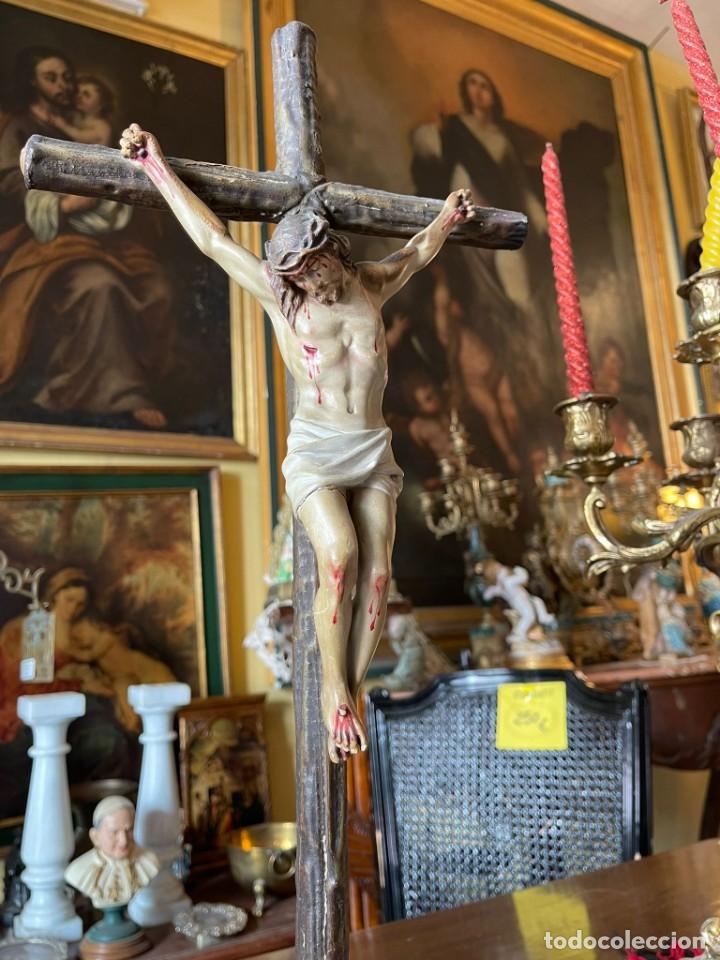 Antig&uuml;edades: Crucifijo de sobremesa - Foto 2
