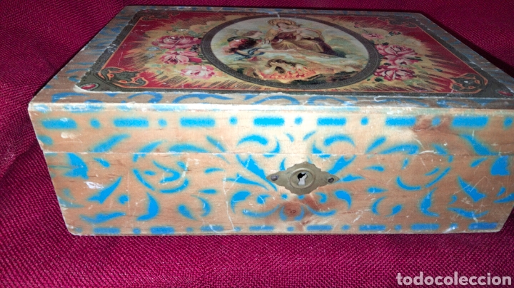 Antig&uuml;edades: ANTIGUA CAJA CON LITOGRAFIA - Foto 3