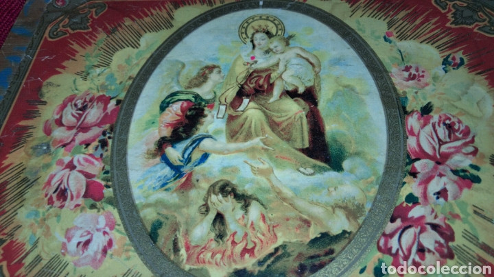 Antig&uuml;edades: ANTIGUA CAJA CON LITOGRAFIA - Foto 2