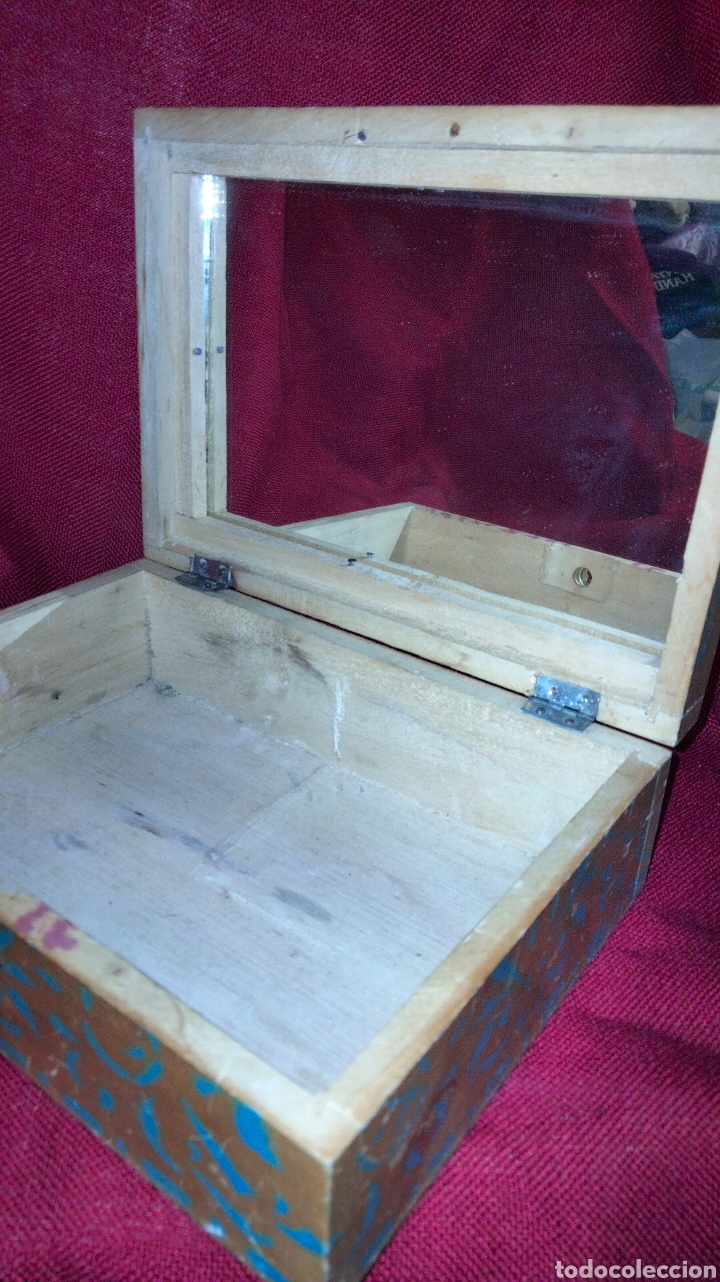 Antig&uuml;edades: ANTIGUA CAJA CON LITOGRAFIA - Foto 5