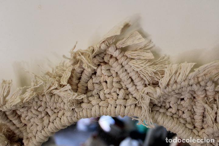 Antig&uuml;edades: espejo de sol en macram&eacute; - Foto 2