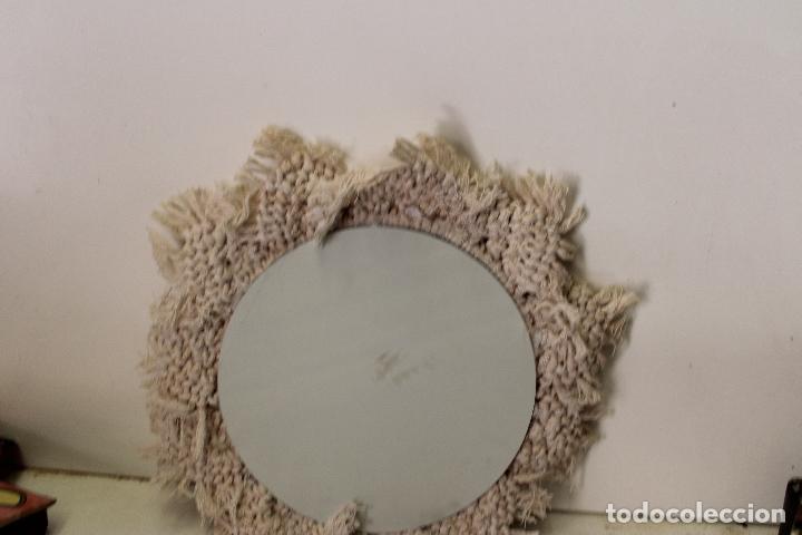 Antig&uuml;edades: espejo de sol en macram&eacute; - Foto 3