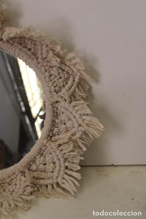 Antig&uuml;edades: espejo de sol en macram&eacute; - Foto 4