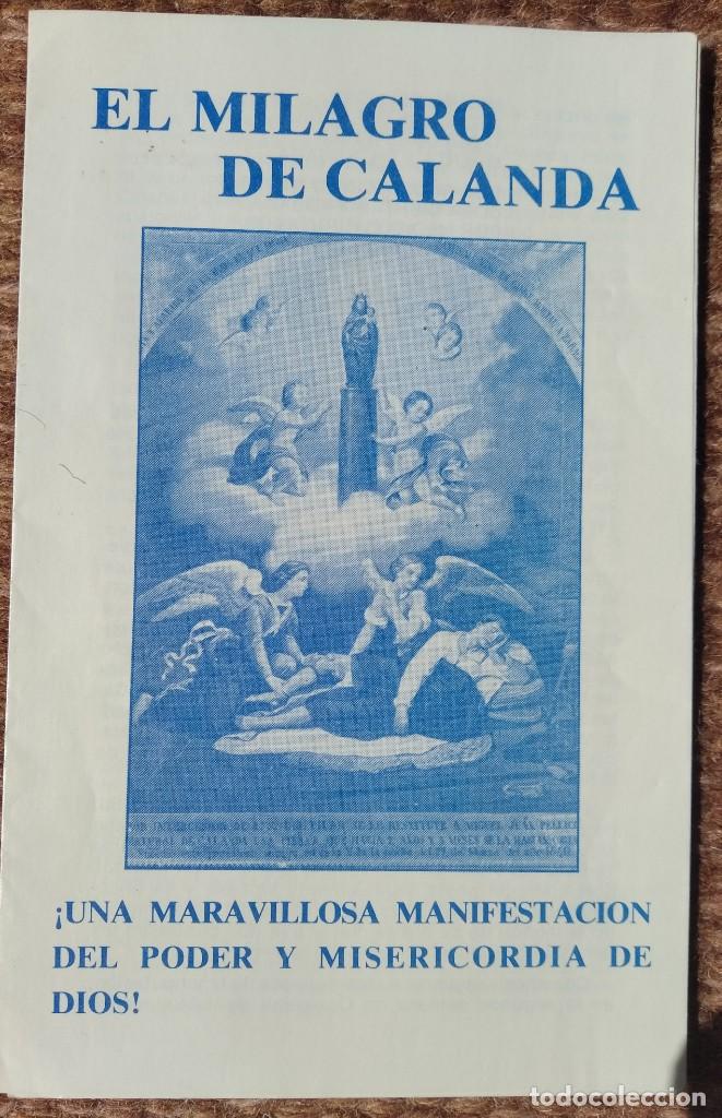 Antig&uuml;edades: EL MILAGRO DE CALANDA - TRIPTICO - Foto 1
