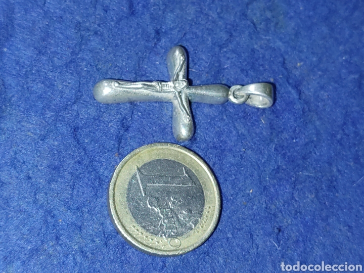 Antig&uuml;edades: Cruz maciza de plata 925 contrastada. - Foto 4