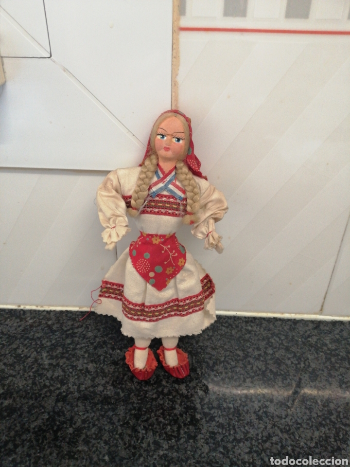 Antig&uuml;edades: Mu&ntilde;eca d fieltro regional - Foto 3