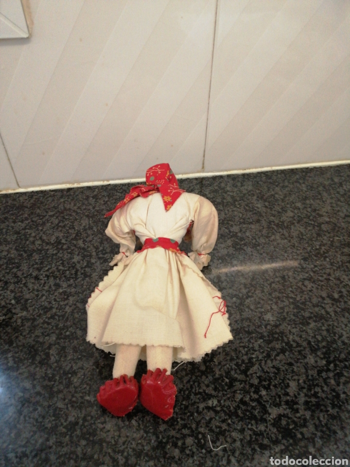 Antig&uuml;edades: Mu&ntilde;eca d fieltro regional - Foto 5