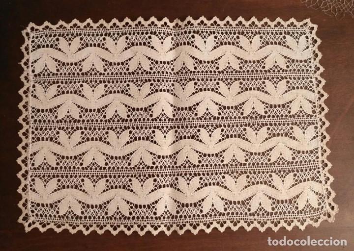 Antig&uuml;edades: Tp 57 Tapete rectangular beige algod&oacute;n - Decoraci&oacute;n a tiras regulares - 36cm x 65cm - Foto 4