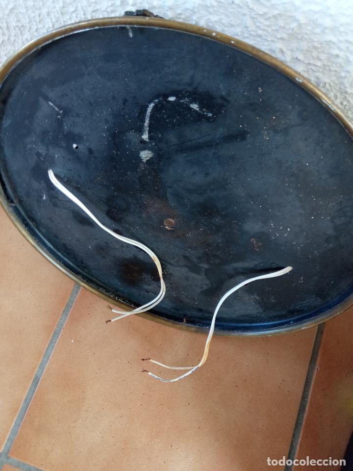 Antig&uuml;edades: Plaf&oacute;n sin tulipa boca de 29 cm di&aacute;metro - Foto 4