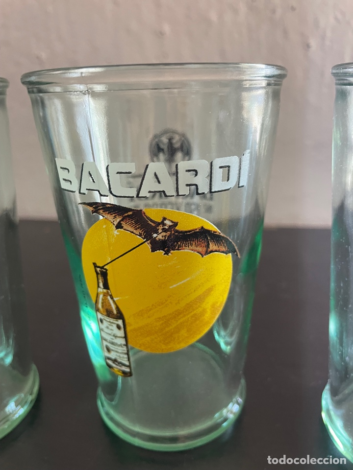 Antig&uuml;edades: LOTE DE VASOS BACARDI - Foto 2