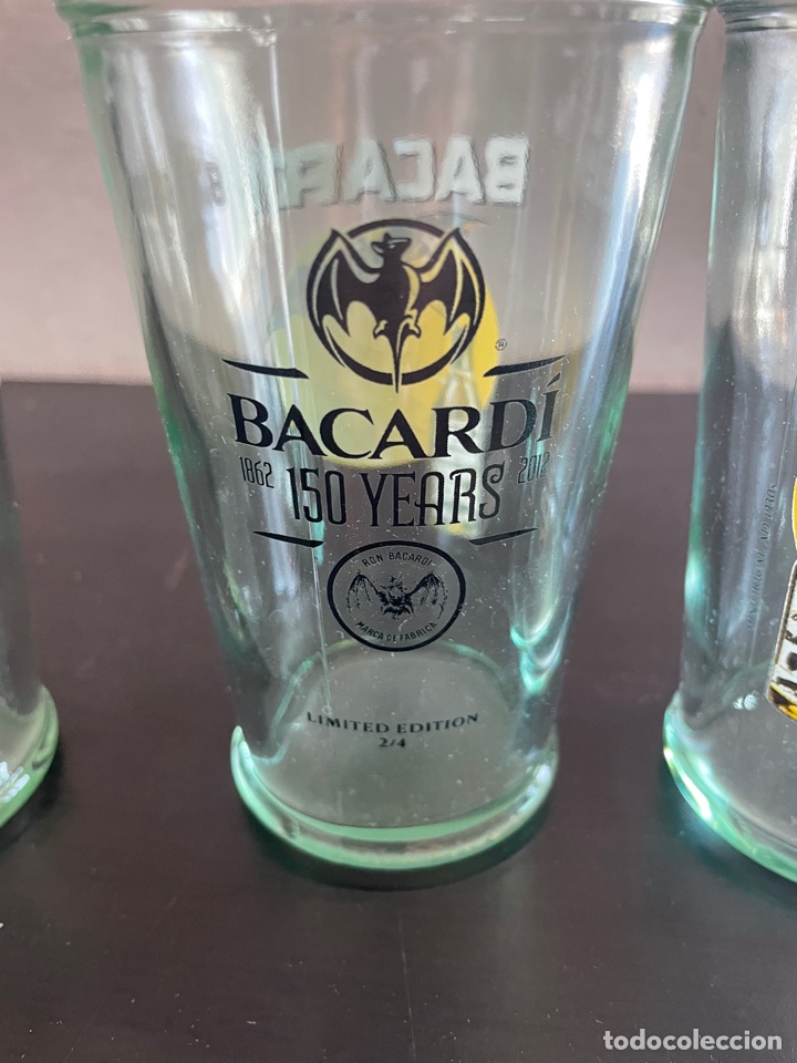 Antig&uuml;edades: LOTE DE VASOS BACARDI - Foto 3