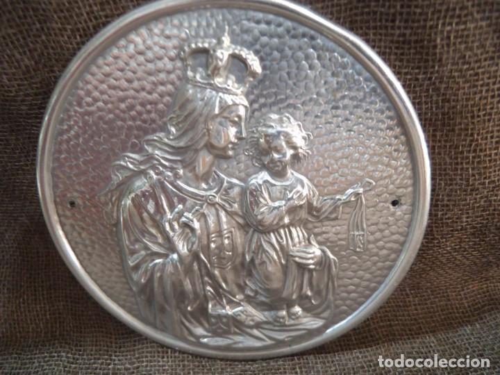 Antig&uuml;edades: PLACA - PUERTA ( VIRGEN CON NI&Ntilde;O ) - Foto 1