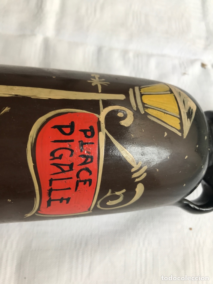 Antig&uuml;edades: Botella l&aacute;mpara a&ntilde;os 50 pintada - Foto 2