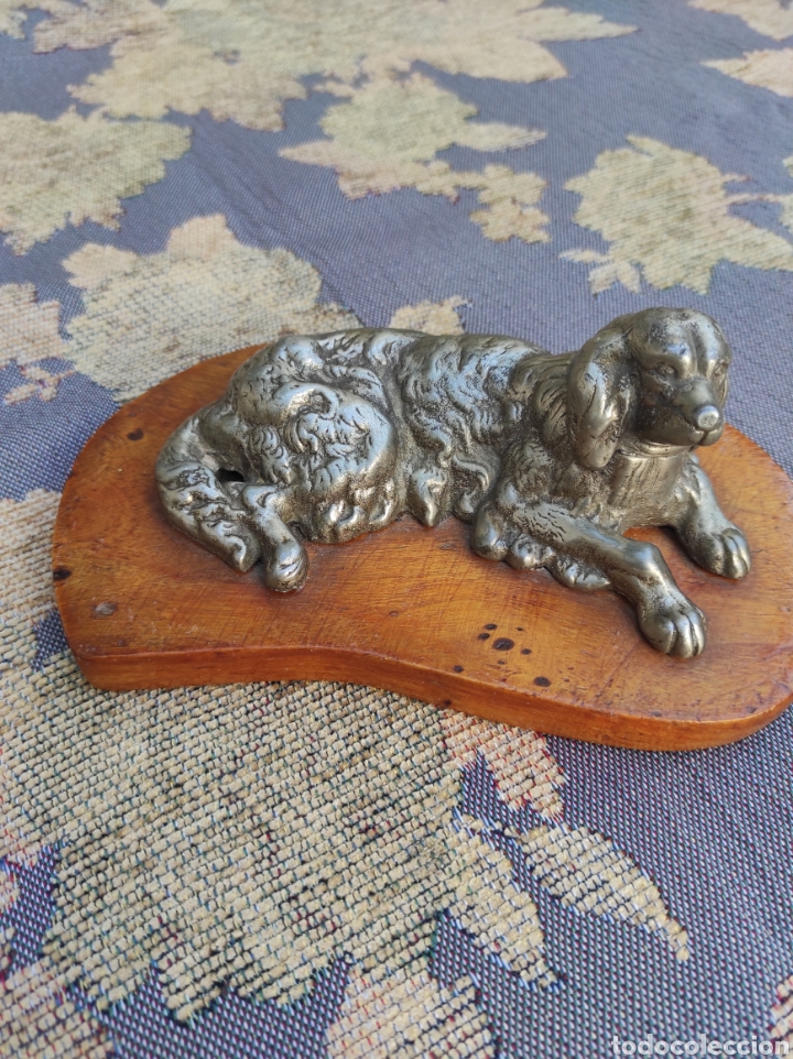 Antig&uuml;edades: Perro met&aacute;lico antiguo - Foto 2