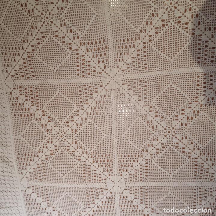 Antig&uuml;edades: Colcha de ganchillo,cama de 90cm - Foto 3
