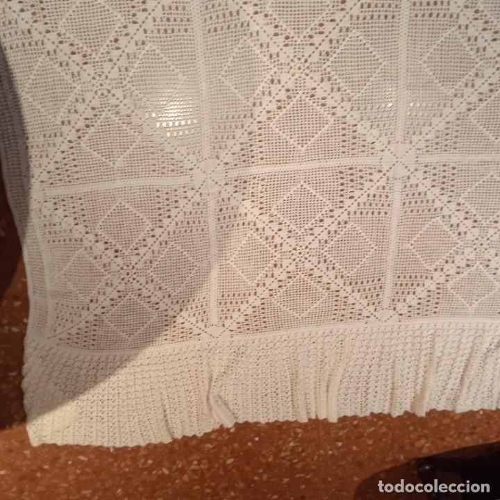 Antig&uuml;edades: Colcha de ganchillo,cama de 90cm - Foto 5
