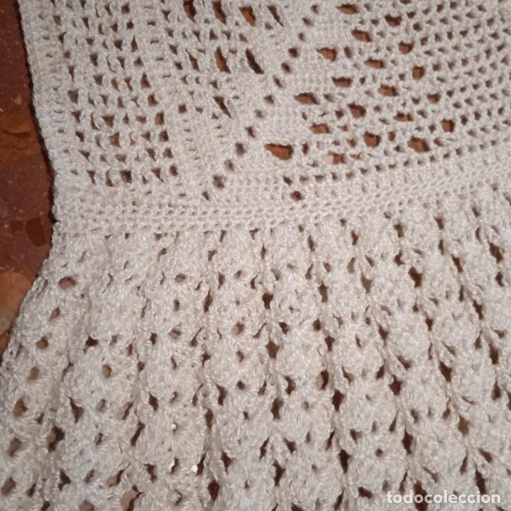 Antig&uuml;edades: Colcha de ganchillo,cama de 90cm - Foto 9