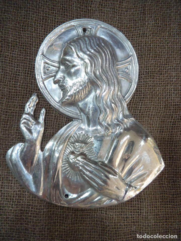 Antig&uuml;edades: PLACA -PUERTA ( CORAZ&Oacute;N DE JES&Uacute;S ) AL - Foto 1