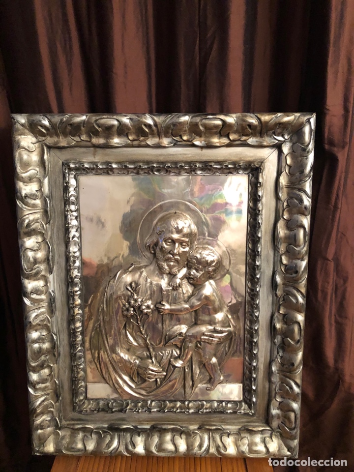 Antig&uuml;edades: Cuadro San Jos&eacute; y el ni&ntilde;o - Foto 3
