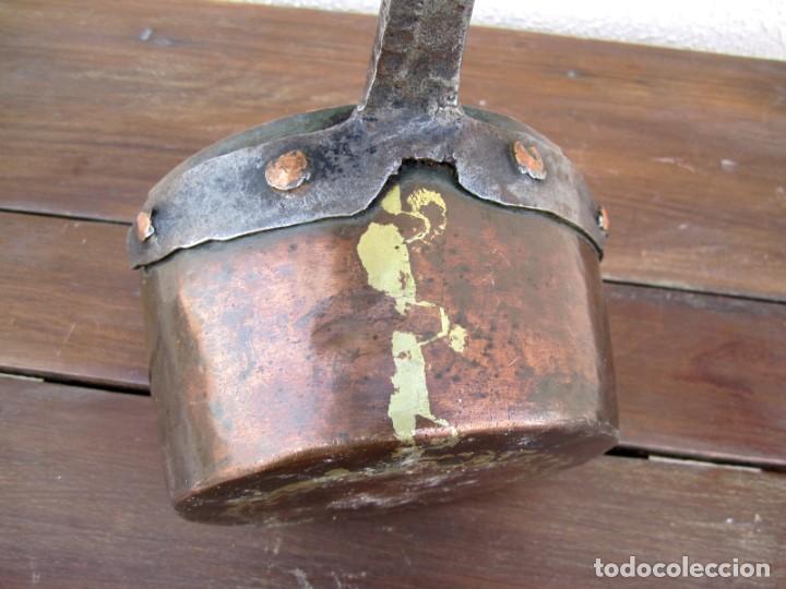 Antig&uuml;edades: Cazo de cobre y hierro - Foto 4