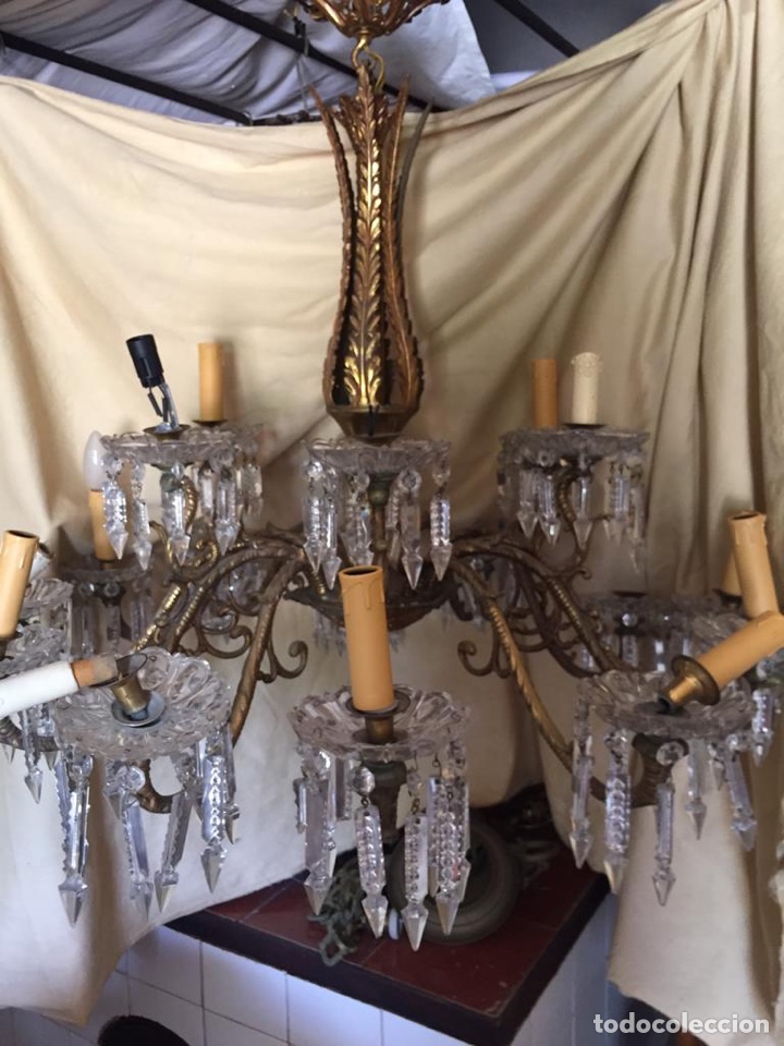 Antig&uuml;edades: L&Aacute;MPARA ESTILO IMPERIO - Foto 2
