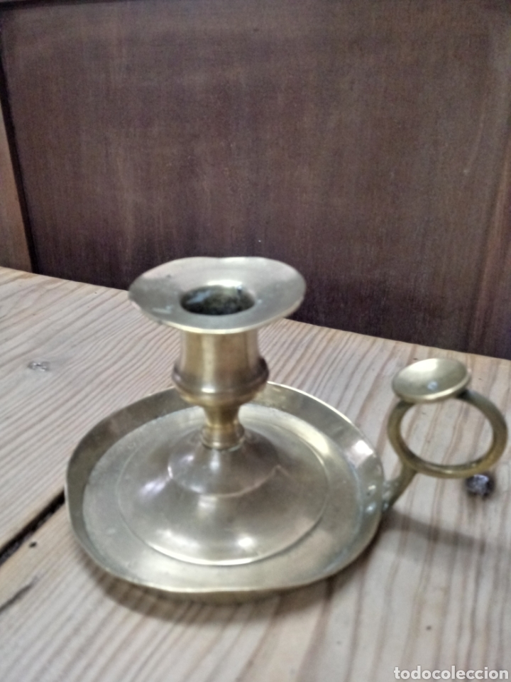 Antig&uuml;edades: Palmatoria bronce s.XIX - Foto 1