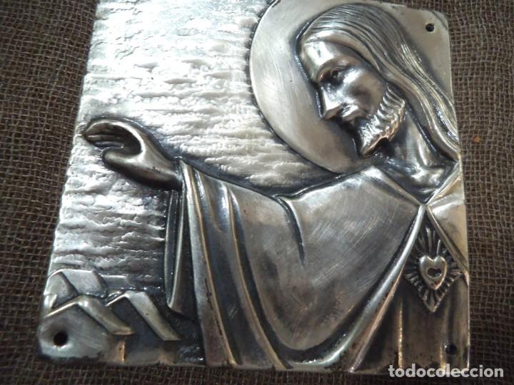Antig&uuml;edades: PLACA - PUERTA ( CRISTO ) CUADRADA LT - Foto 2