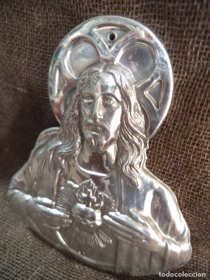 Antig&uuml;edades: PLACA - PUERTA ( CORAZ&Oacute;N DE JES&Uacute;S ) AL - Foto 1