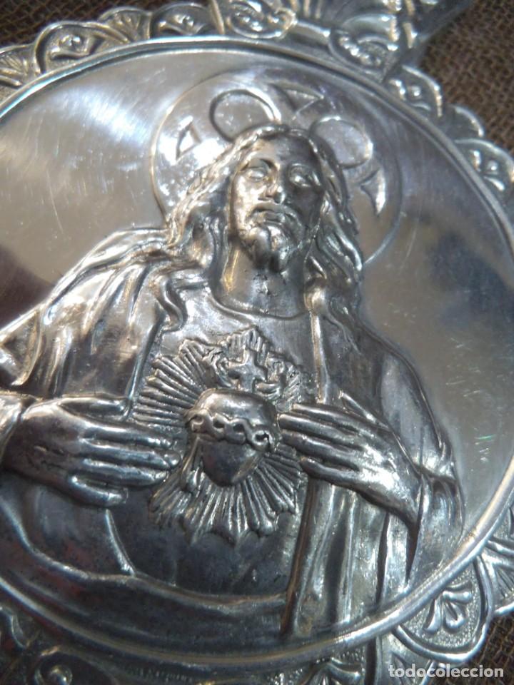 Antig&uuml;edades: PLACA - PUERTA ( CORAZ&Oacute;N DE JES&Uacute;S ) CRUZ - Foto 2