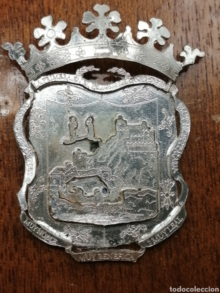 Antig&uuml;edades: Escudo de M&aacute;laga. Plata de ley - Foto 3