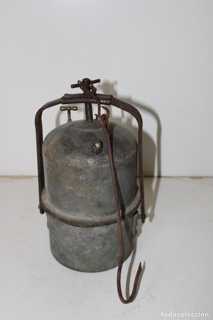 Antig&uuml;edades: farol lampara carburo minas - Foto 4