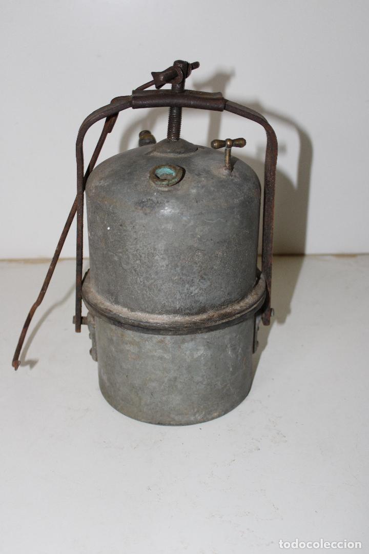 Antig&uuml;edades: farol lampara carburo minas - Foto 1
