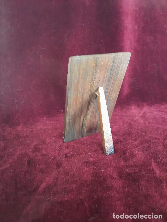 Antig&uuml;edades: VIRGEN CON NI&Ntilde;O SOBRE MADERA. - Foto 3