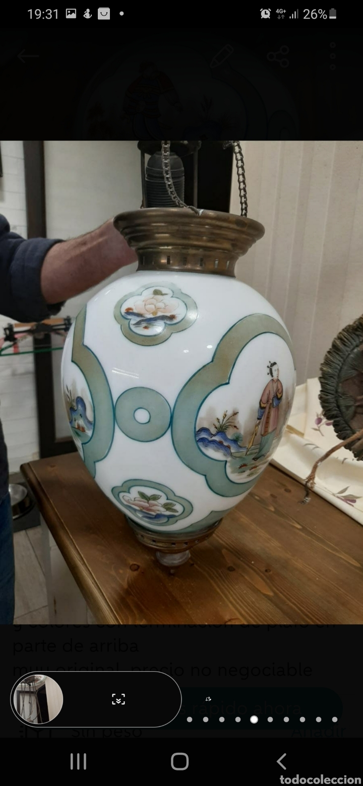 Antig&uuml;edades: Lampara china antigua - Foto 2