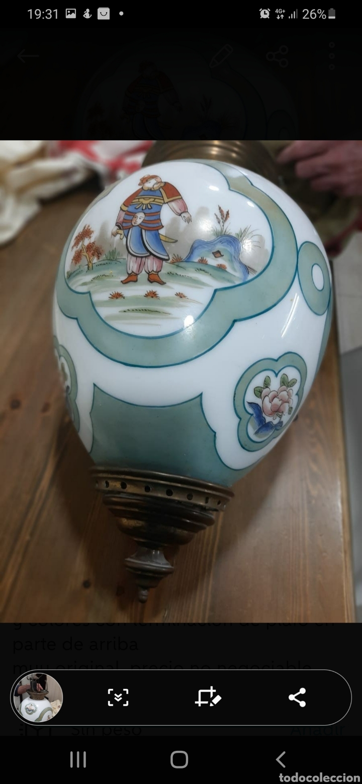 Antig&uuml;edades: Lampara china antigua - Foto 4