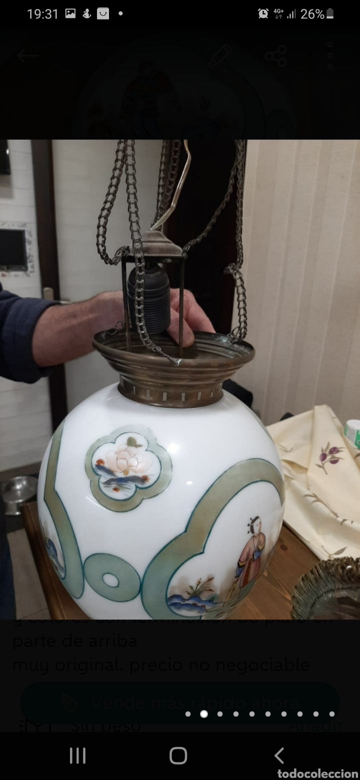 Antig&uuml;edades: Lampara china antigua - Foto 7